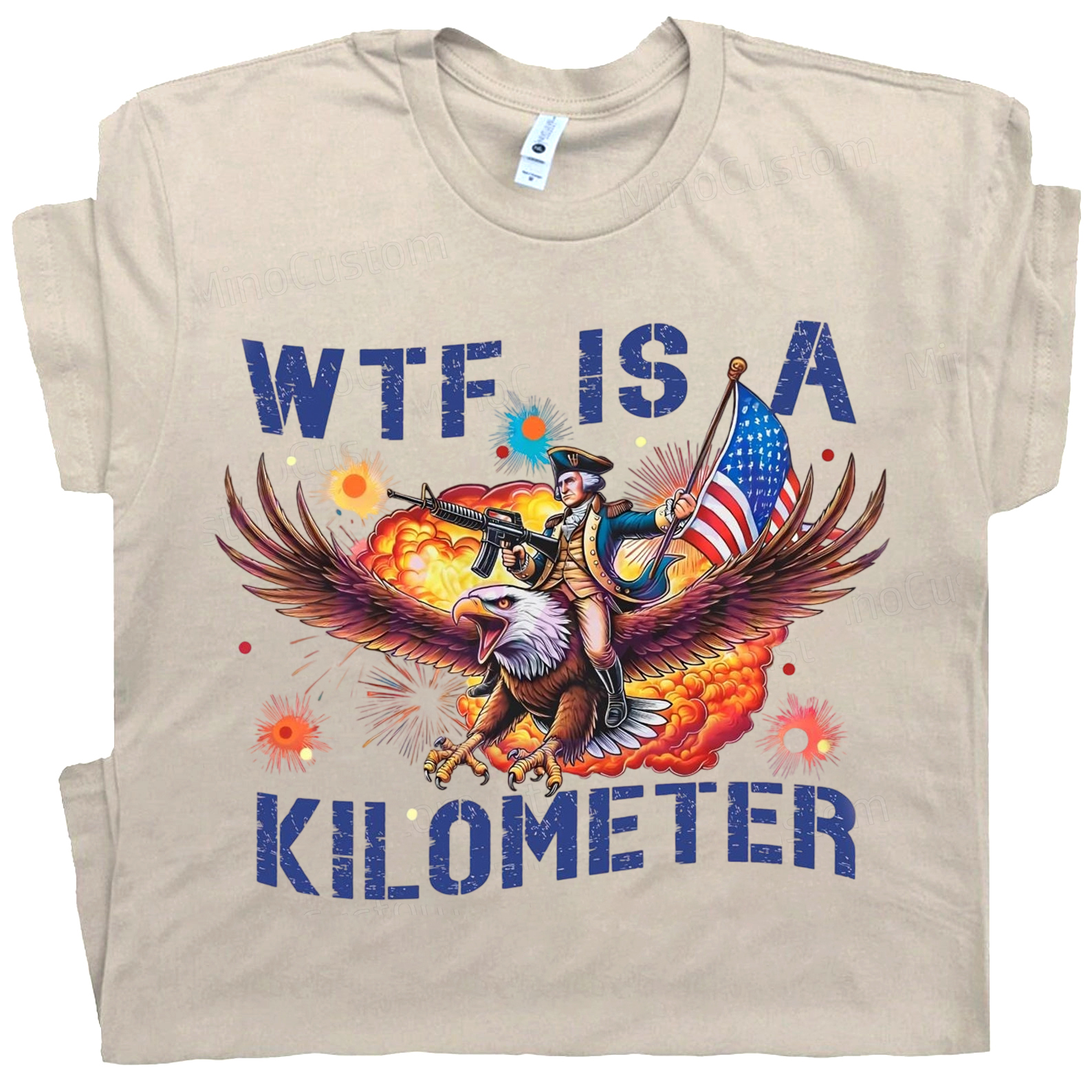WTF IS A KILOMETER Independence Day gift, funny T-shirt