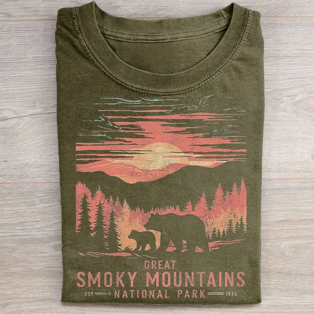 Smoky Mountains National Park Washed T-Shirt