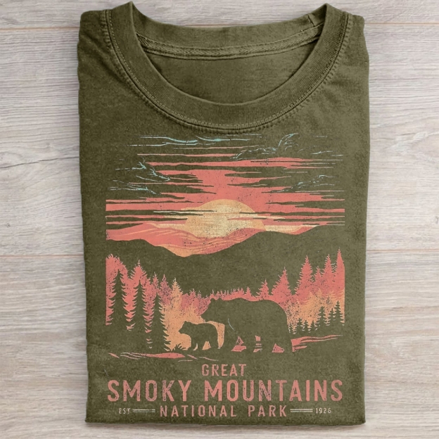 Smoky Mountains National Park Washed T-Shirt
