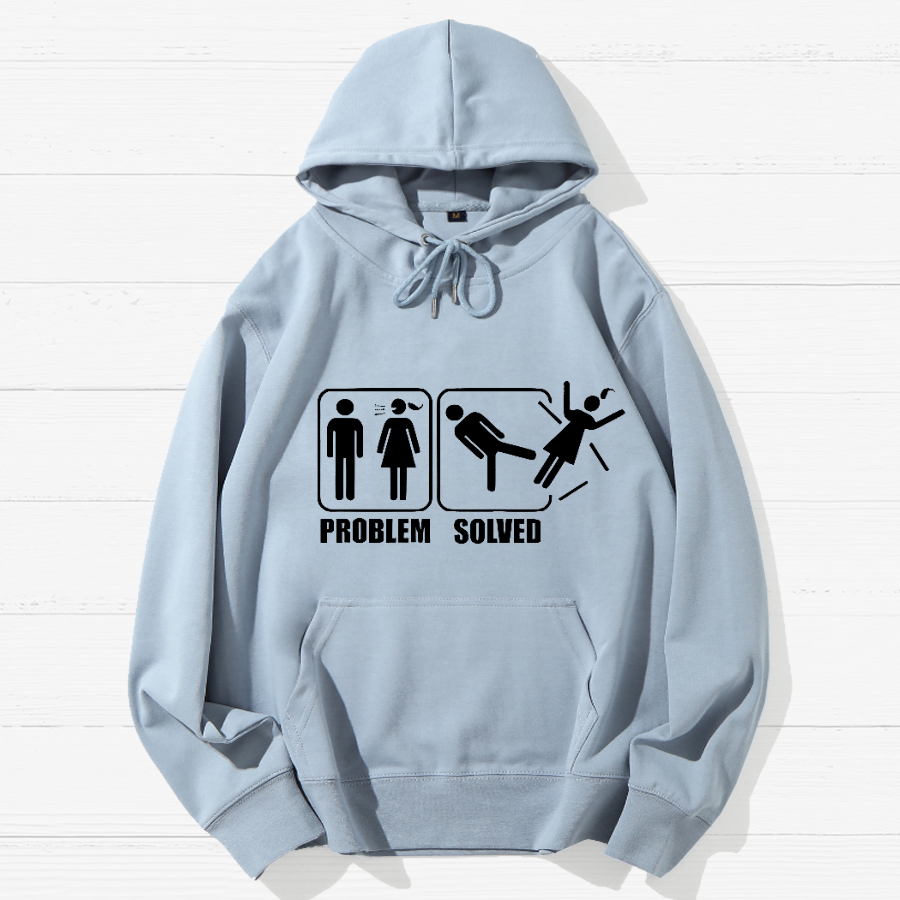Problem Solved Geek Cotton Hoodie