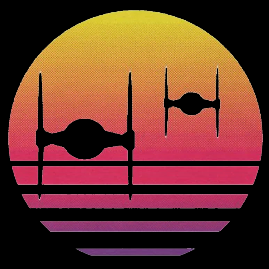 Tie Fighter Sunset Geek Cotton Hoodie