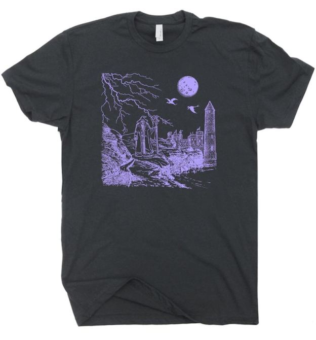 Wizard T-shirts for men and women, magic dragon, mystery, witchcraft, magic T-shirts