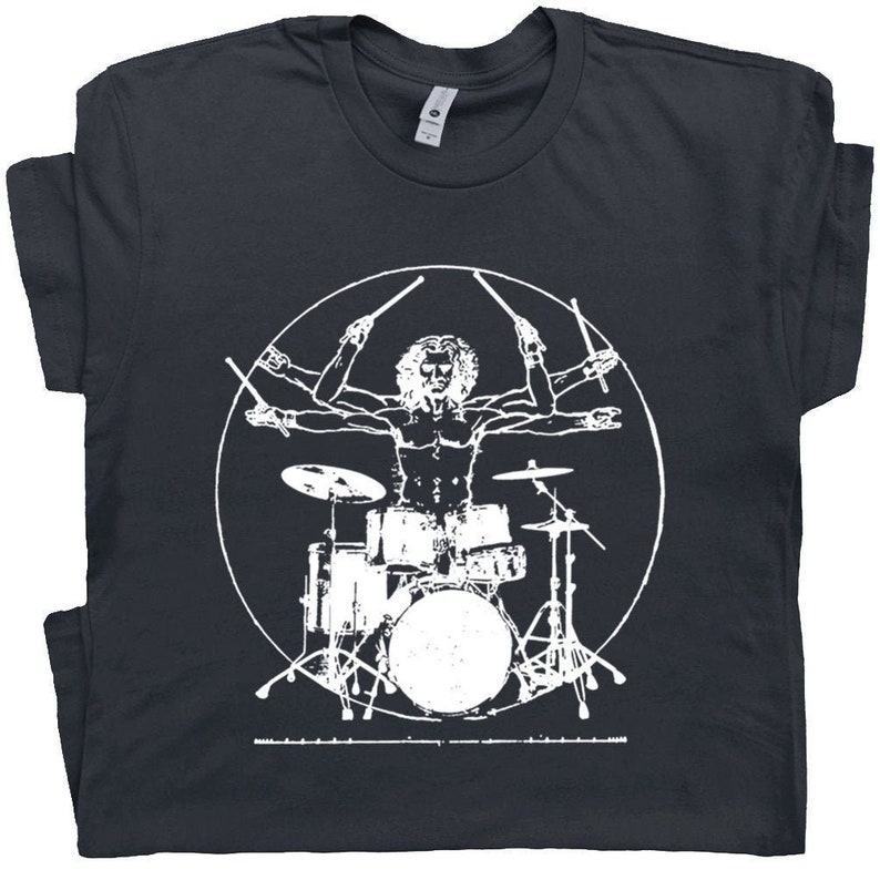 Drum Sets for Men and Women Boys Da Vinci Drums Graphic T-Shirt