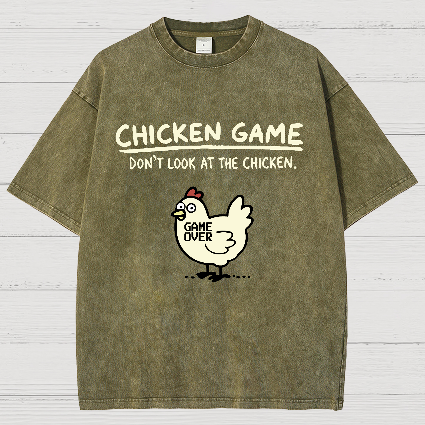 Chicken Game Vintage Distressed T-shirt