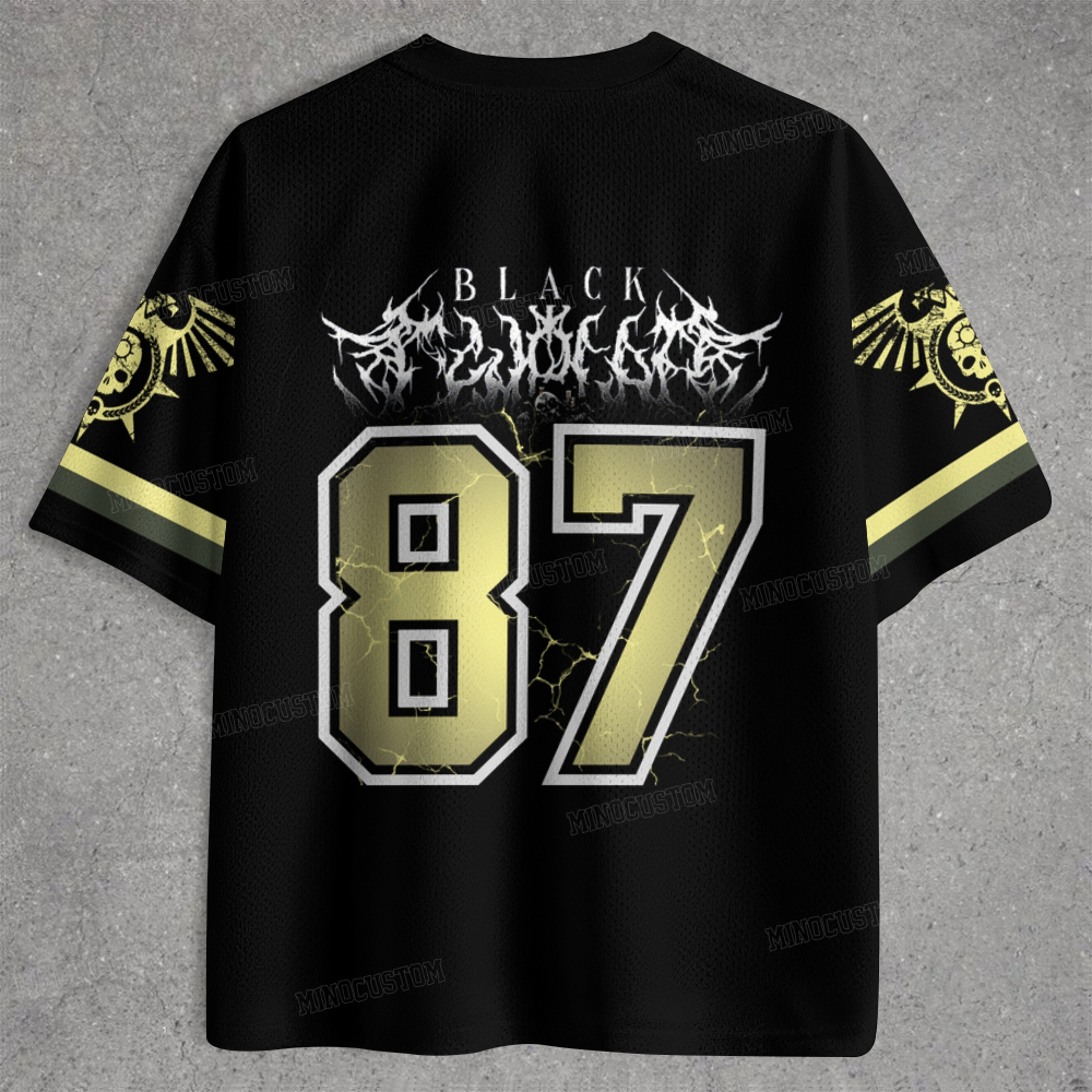 Space Marine Black Templar Metal  Jersey Shirts 