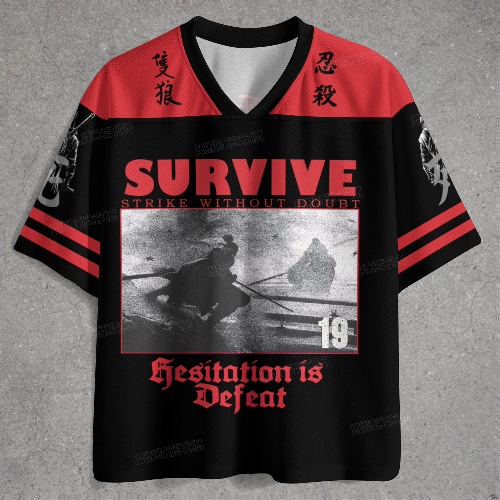 The Samurai Struck Without Hesitation Jersey Shirts