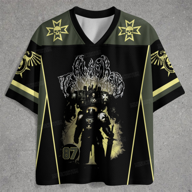 Space Marine Black Templar Metal  Jersey Shirts 
