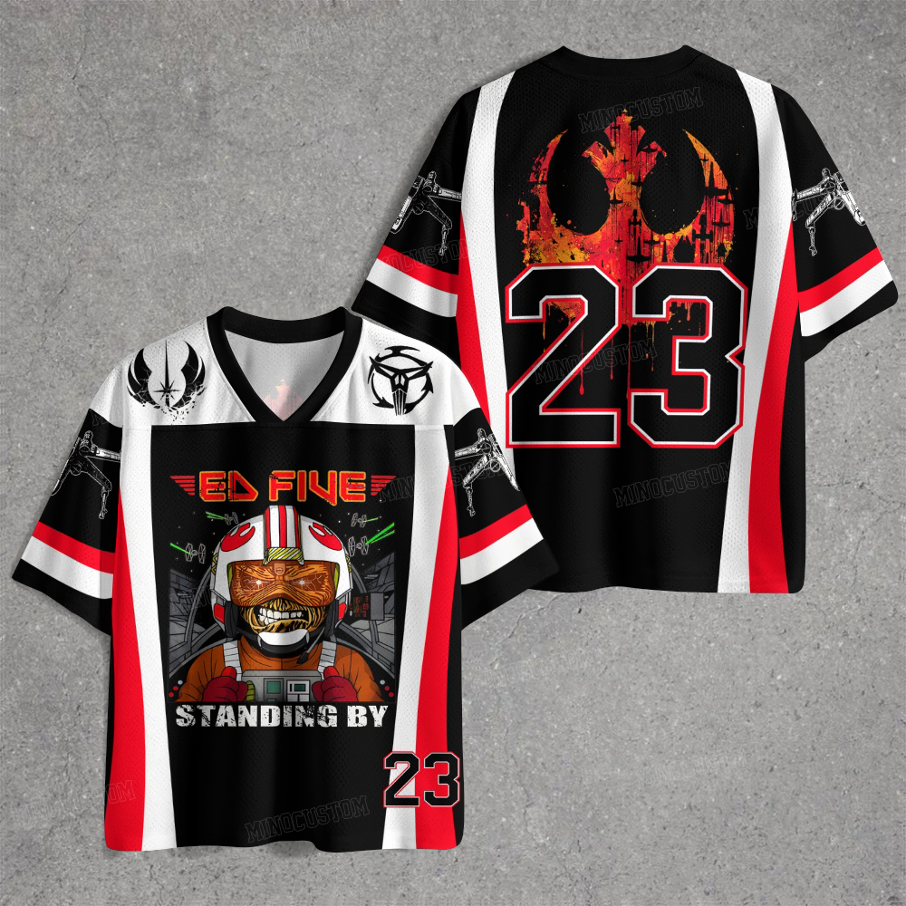 Retro Sci-Fi Pilot Shirt with Space Jersey Shirts 