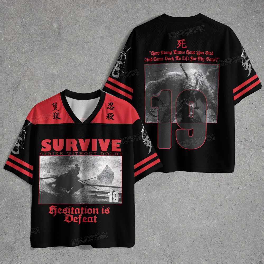 The Samurai Struck Without Hesitation Jersey Shirts