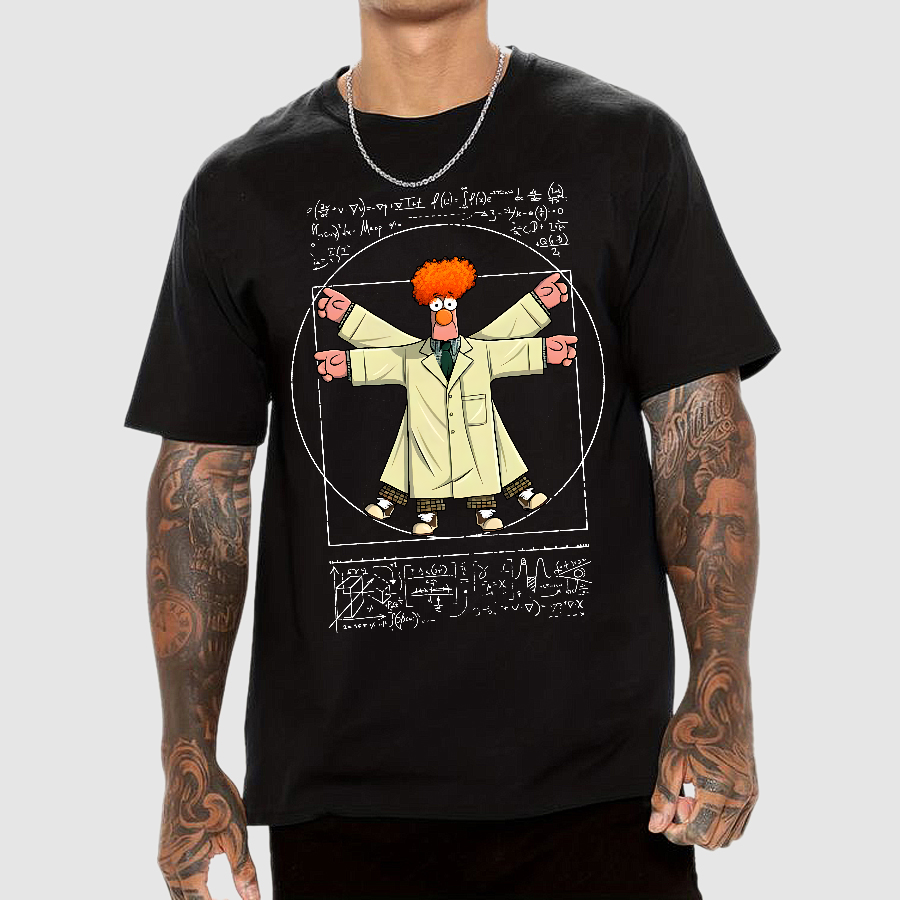 Vitruvian Puppet Geek T-Shirt