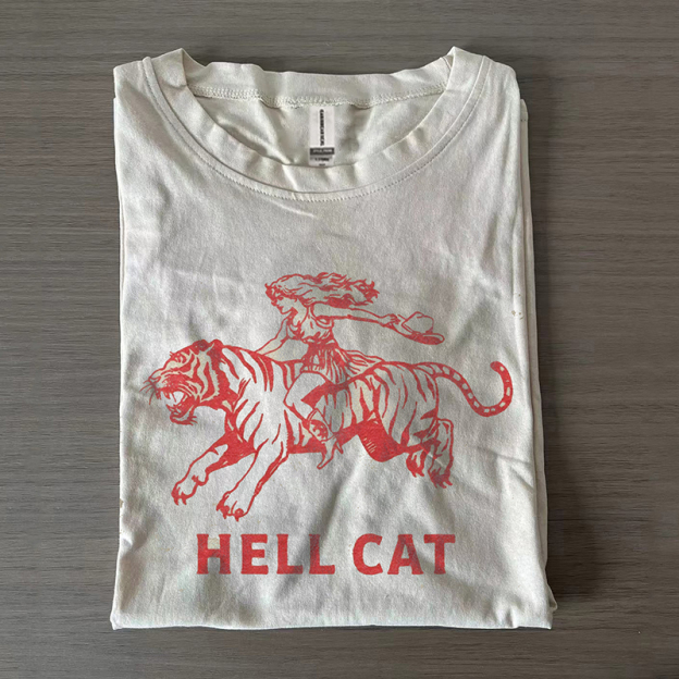 Vintage Cowgirl Hell Cat T-shirt