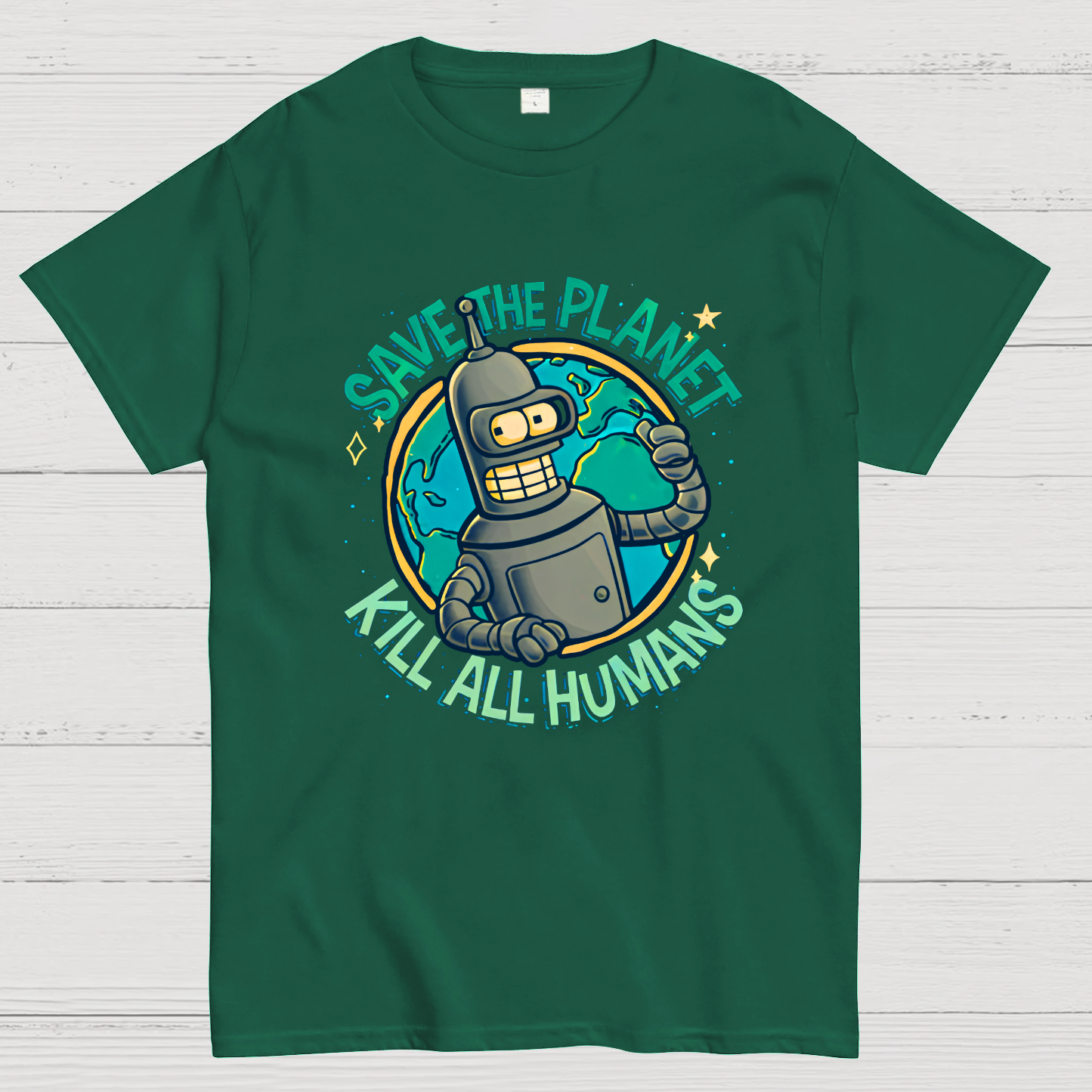 Save The Planet Kill All Humans Geek T-Shirt