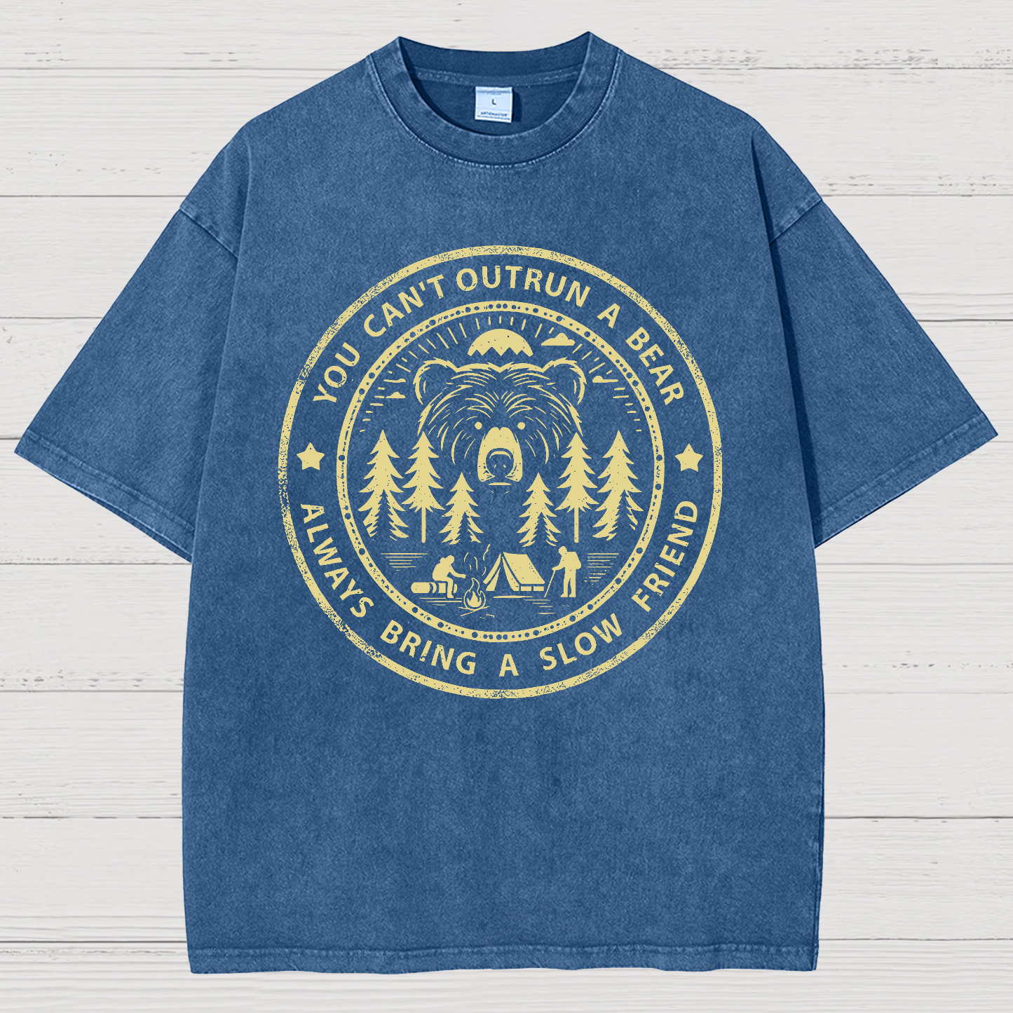 You Can't Outrun A Bear Vintage Distressed T-shirt