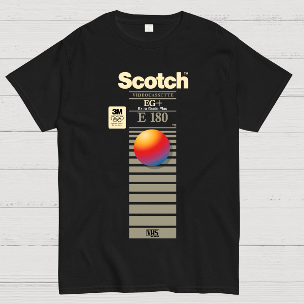 VHS Scotch E180 Geek T-Shirt