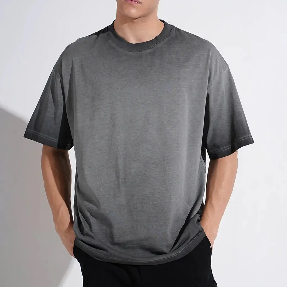 Vintage Crewneck Oversize Gradient Washed T-shirt