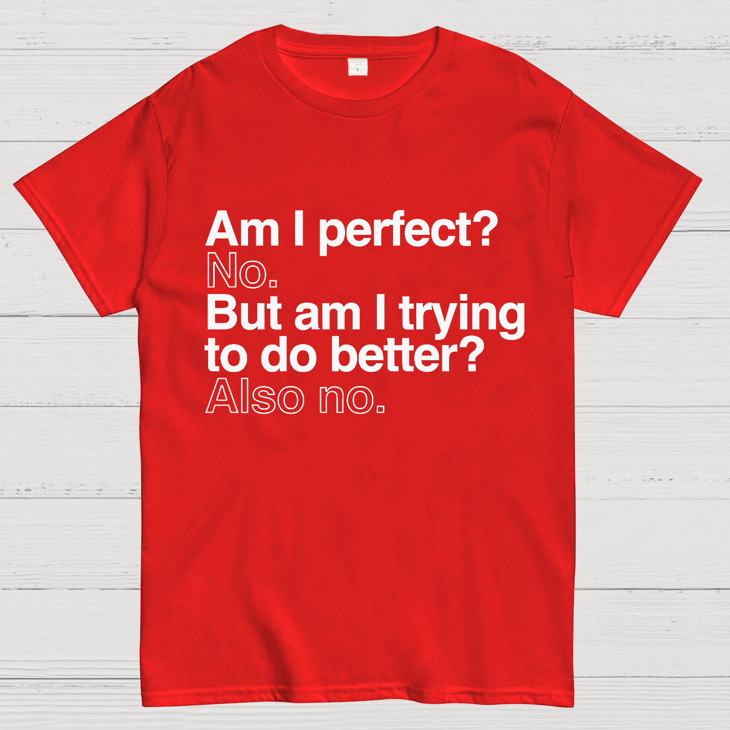 Am I Perfect No Nerdy T-Shirt
