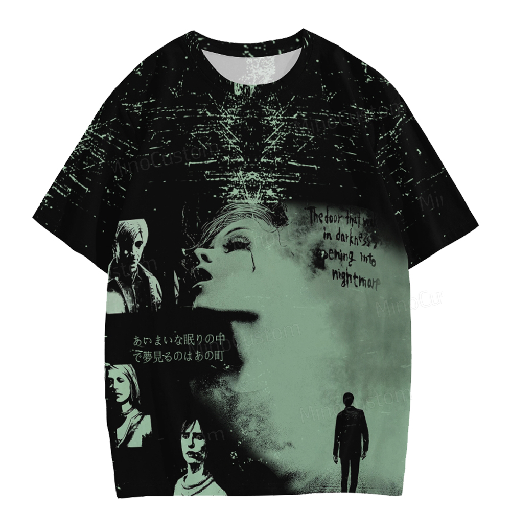 Retro Horror Game Casual T-shirt