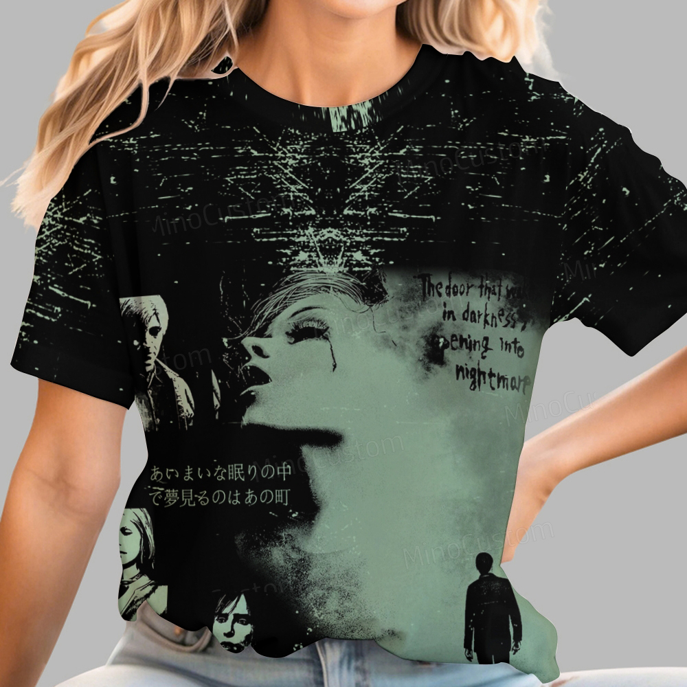 Retro Horror Game Casual T-shirt
