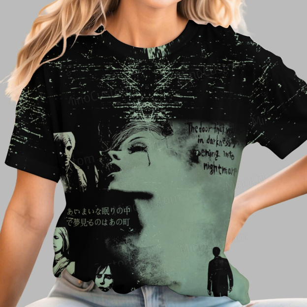 Retro Horror Game Casual T-shirt