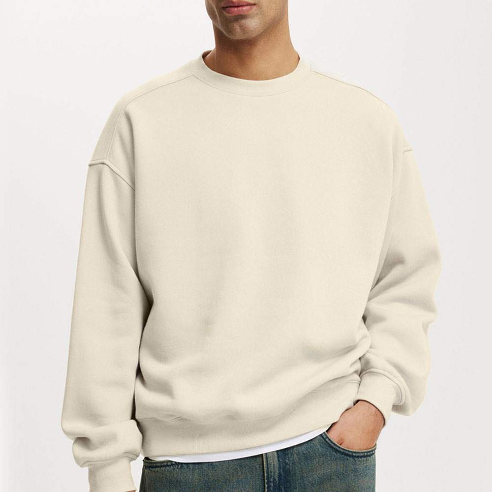 Solid Color Retro Cotton Sweatshirts