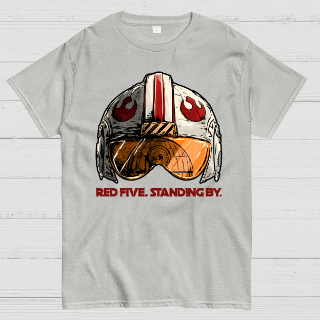 Red Five Standing By Geek T-Shirt