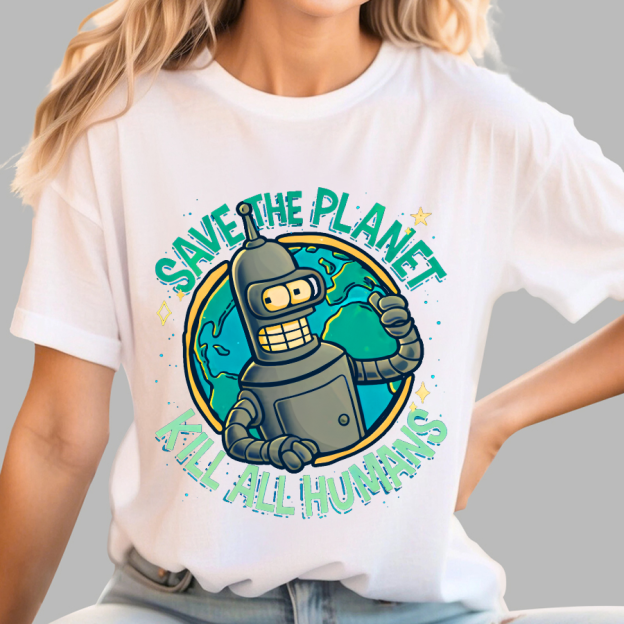 Save The Planet Kill All Humans Geek T-Shirt
