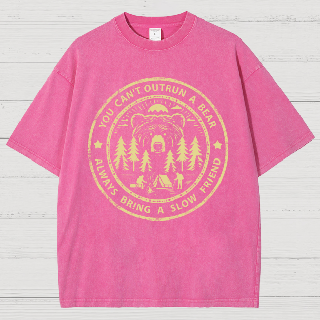 You Can't Outrun A Bear Vintage Distressed T-shirt