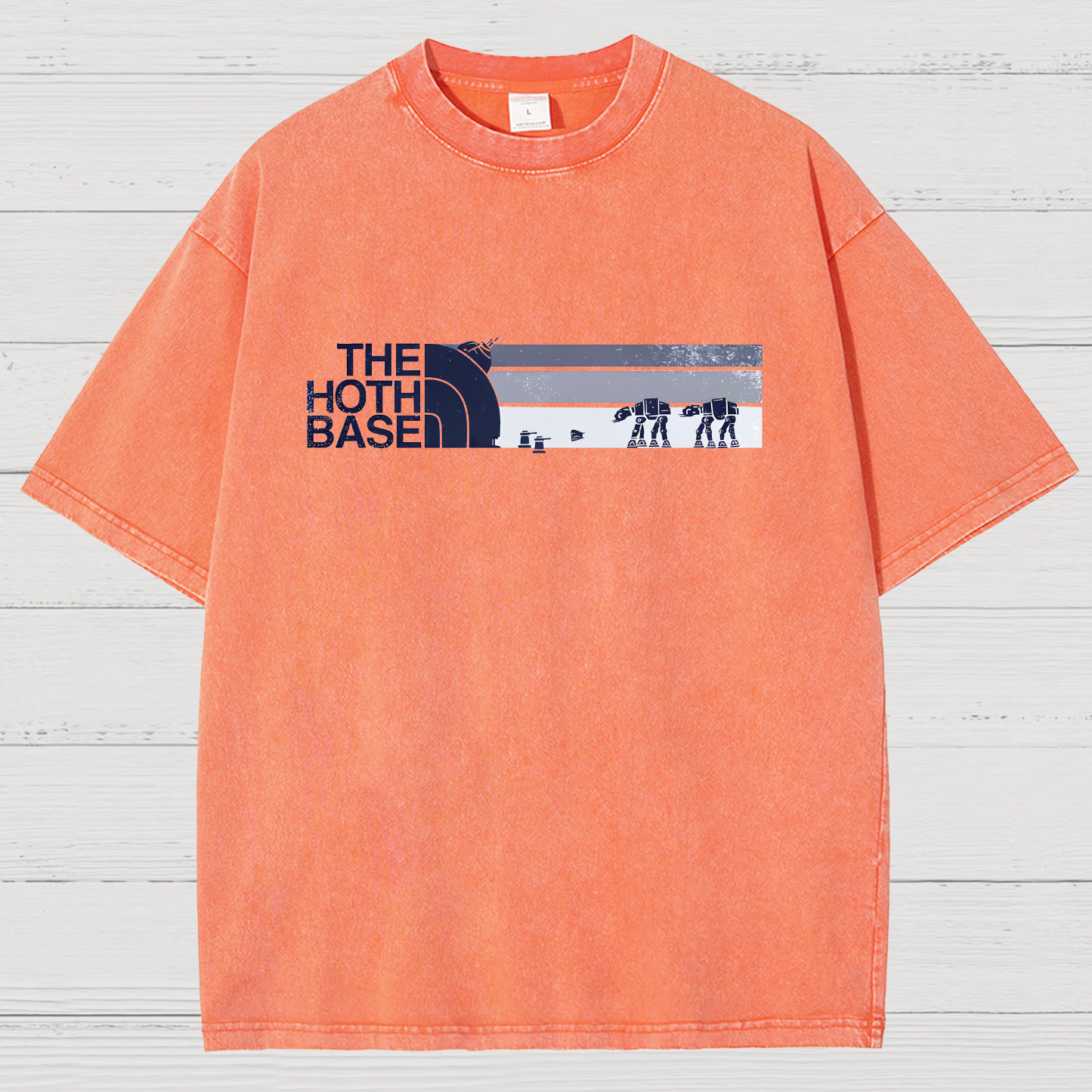 THE HOTH BASE Geeky Vintage Distressed T-shirt