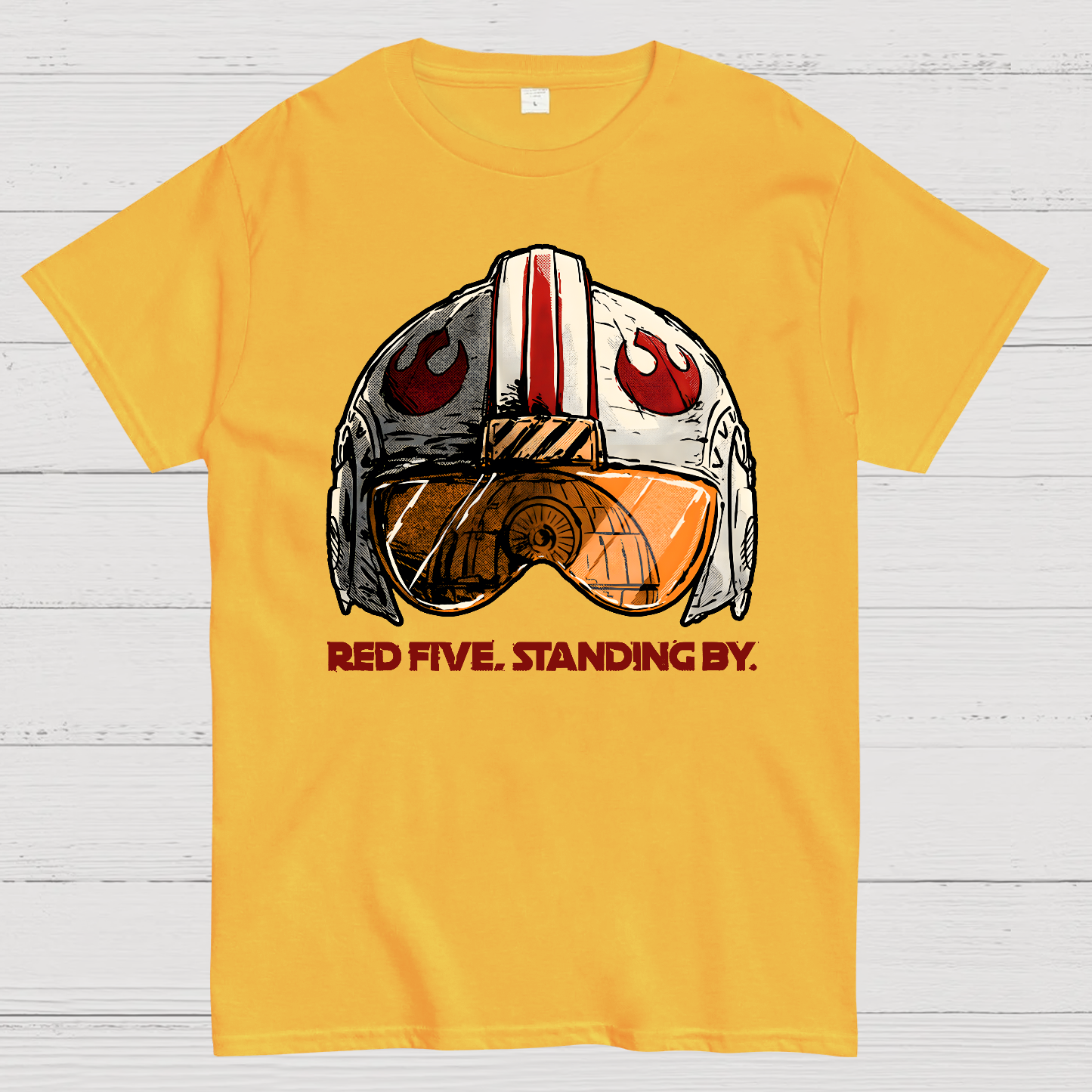 Red Five Standing By Geek T-Shirt