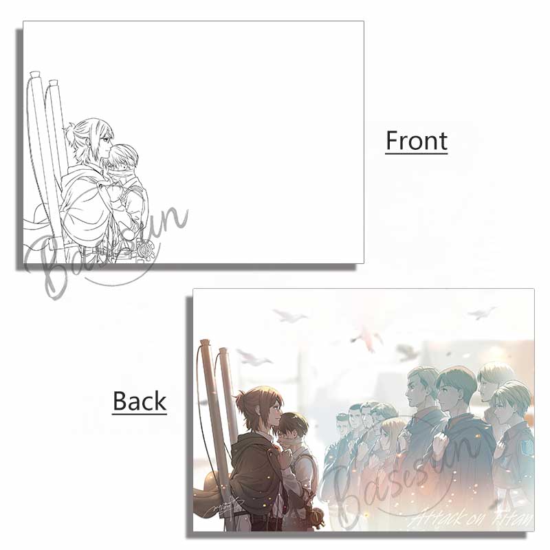 [Copy]Attack on Titan Series LED Light Painting Anime Photo Frame Wall Art