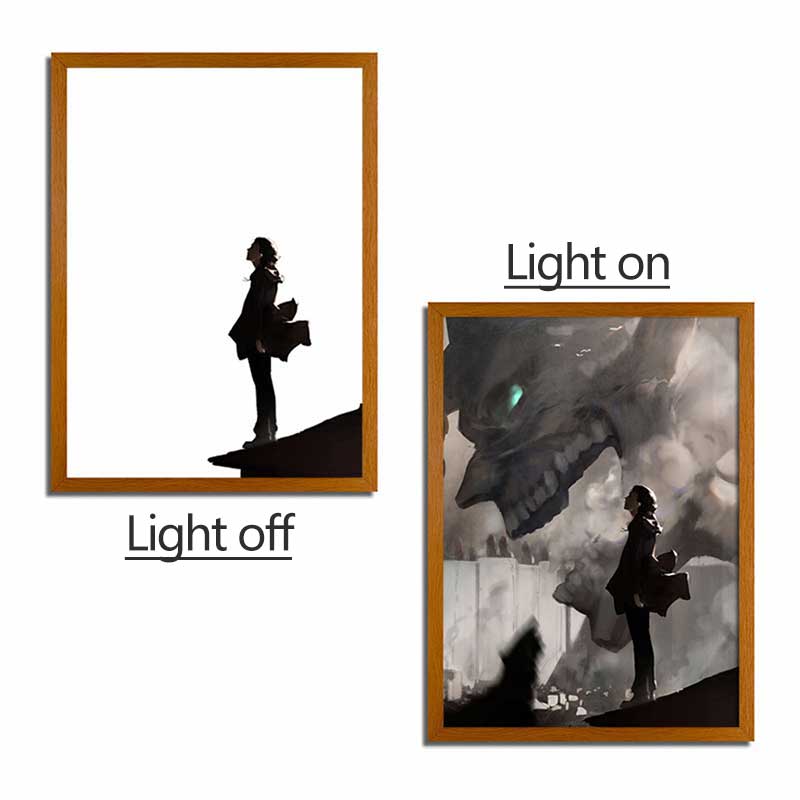 Attack on Titan Series LED Light Painting Anime Photo Frame Wall Art