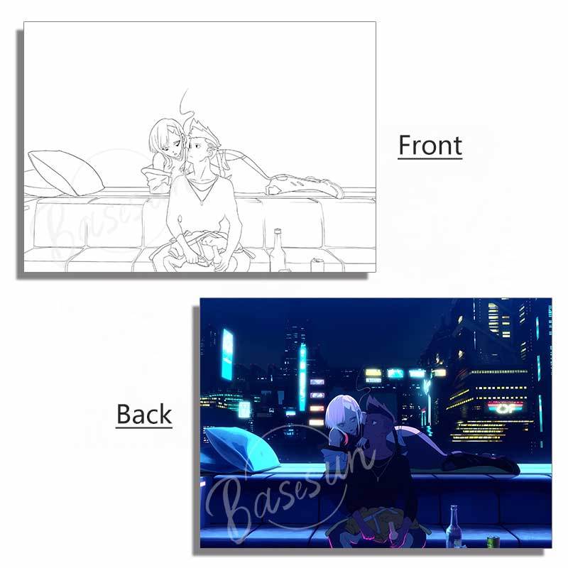 Cyberpunk Edgerunners Acrylic Panel – LED Light Box Accessory