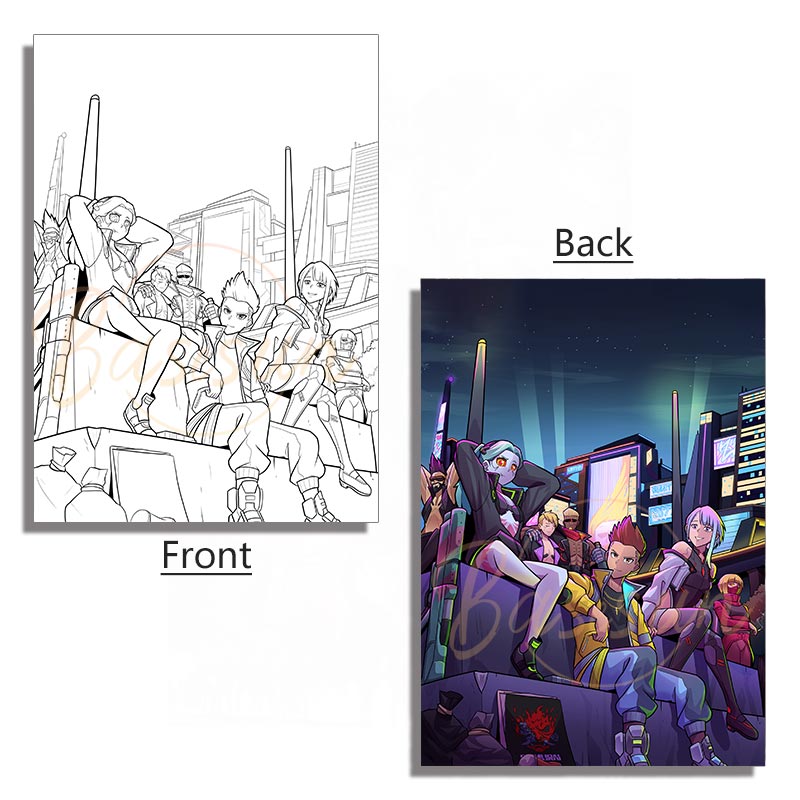 Cyberpunk Edgerunners Acrylic Panel – LED Light Box Accessory