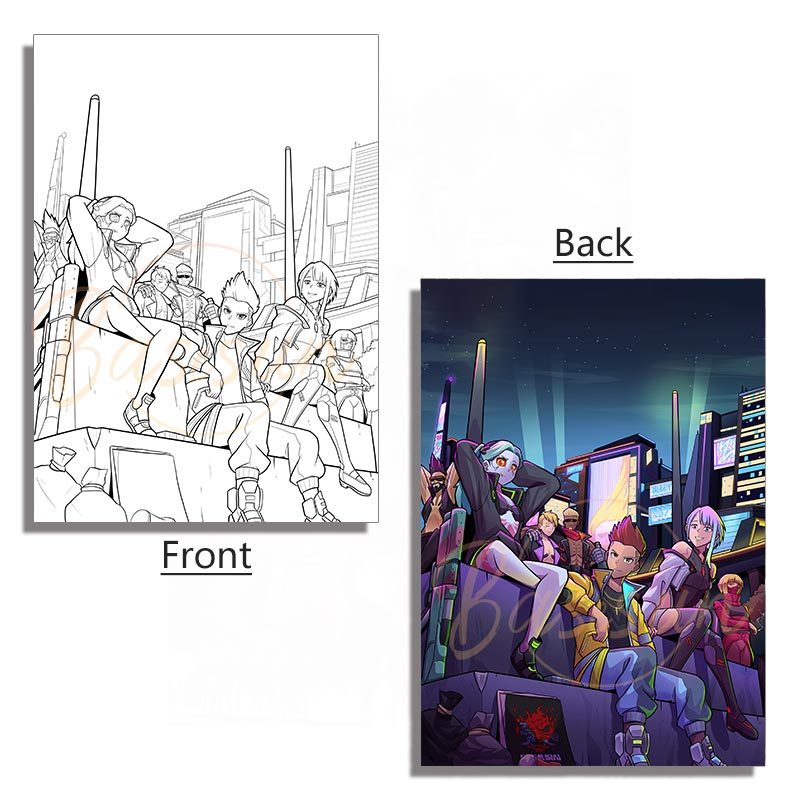 Cyberpunk Edgerunners Acrylic Panel – LED Light Box Accessory