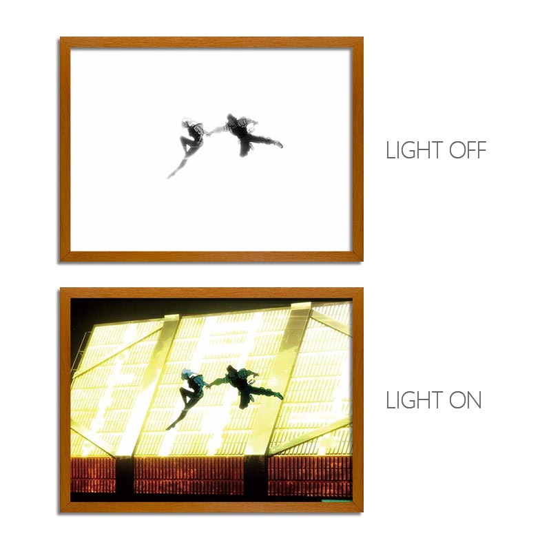 Cyber Series LED Light Painting Anime Photo Frame Wall Art