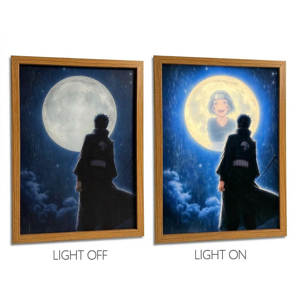 Naruto Anime Light Box – LED Light Painting Photo Frame Wall Art