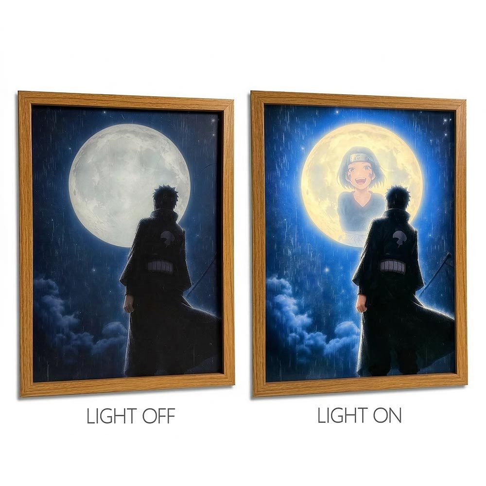 Naruto Anime Light Box – LED Light Painting Photo Frame Wall Art