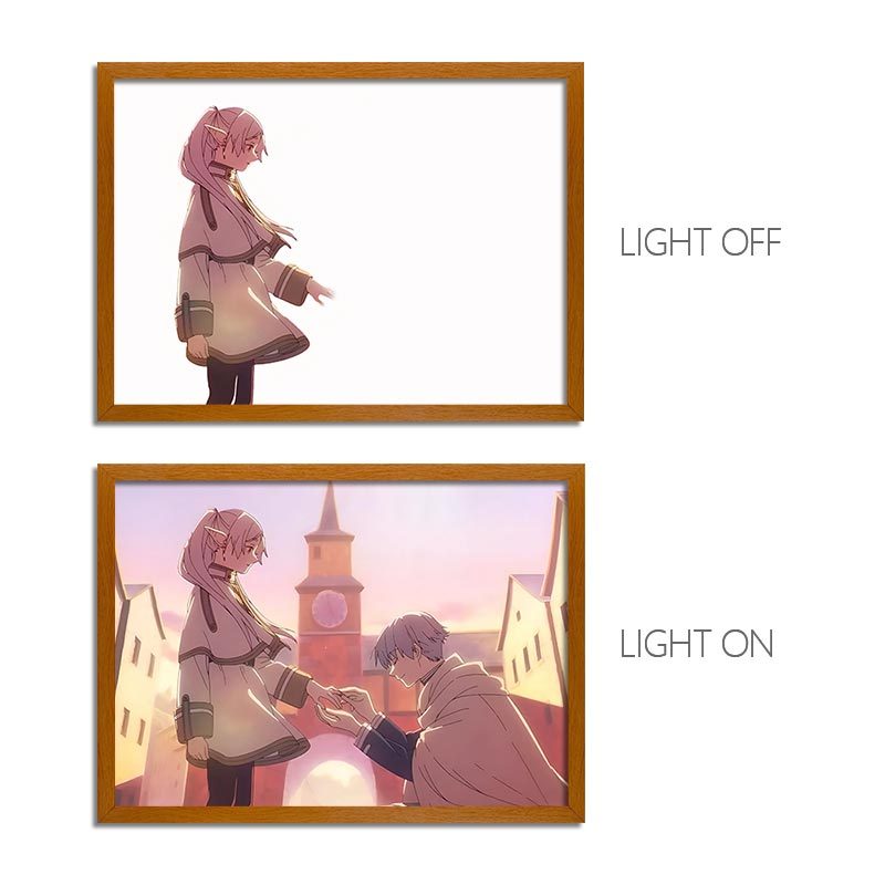 FLL Anime LED Light Painting Photo Frame Wall Art