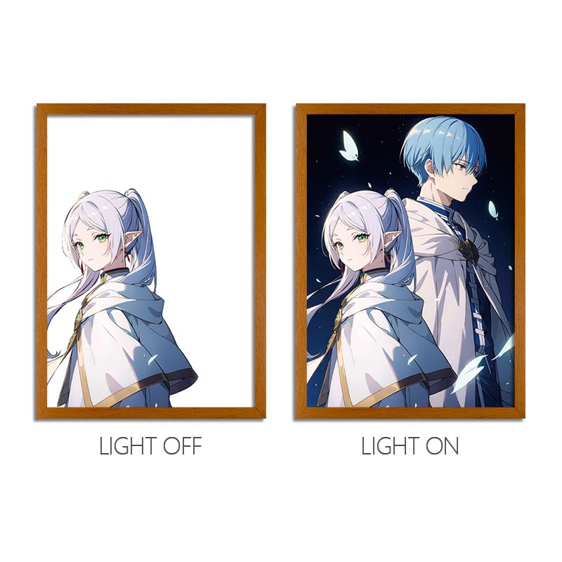 FLL Anime LED Light Painting Photo Frame Wall Art