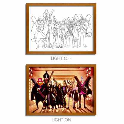 OP Series LED Light Painting Anime Photo Frame Wall Art