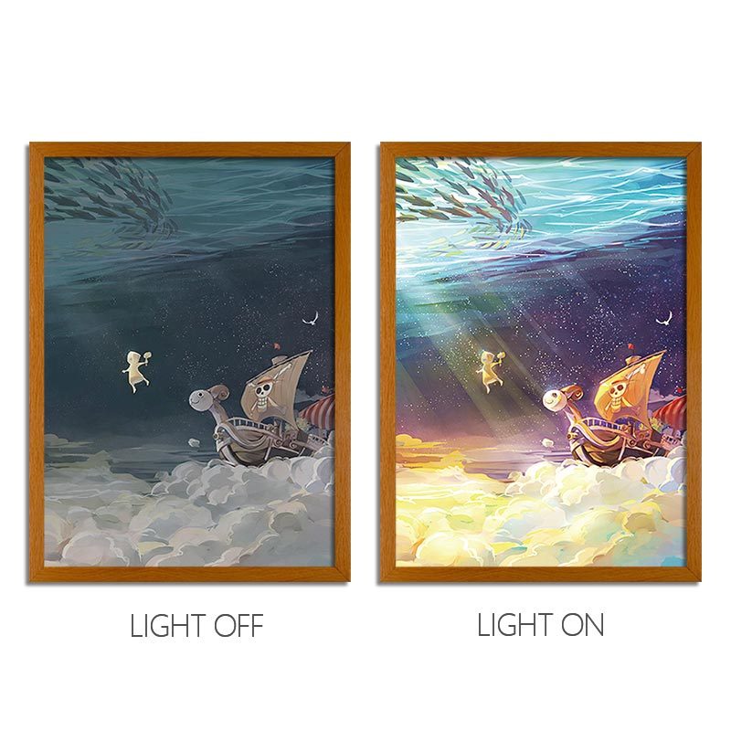 One Piece Anime Light Box Series – LED Light Painting Photo Frames & Wall Art