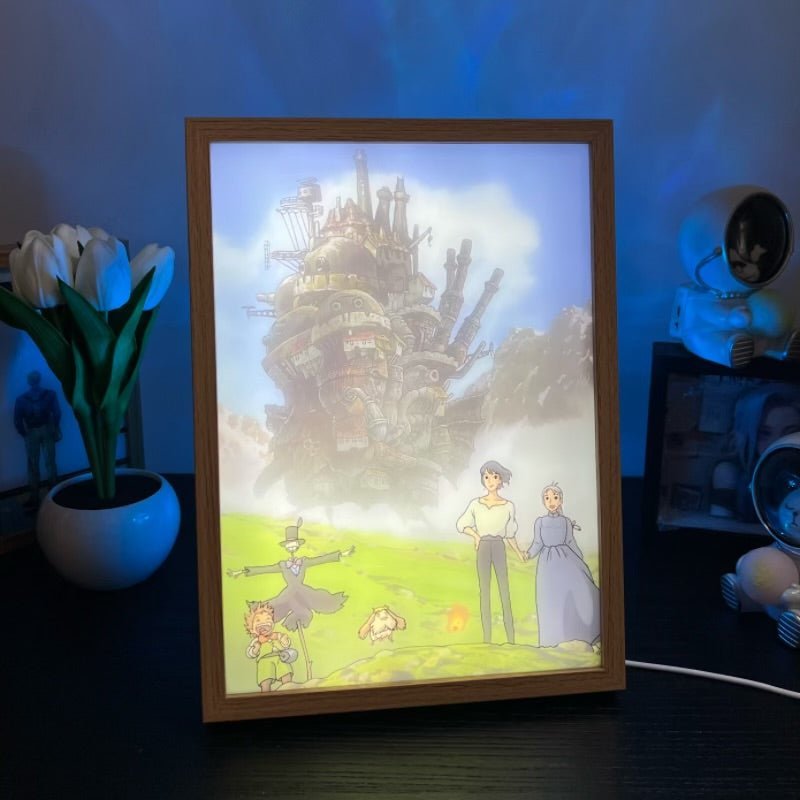 Howl's Moving Castle LED Light Painting: Enchantment in Illumination