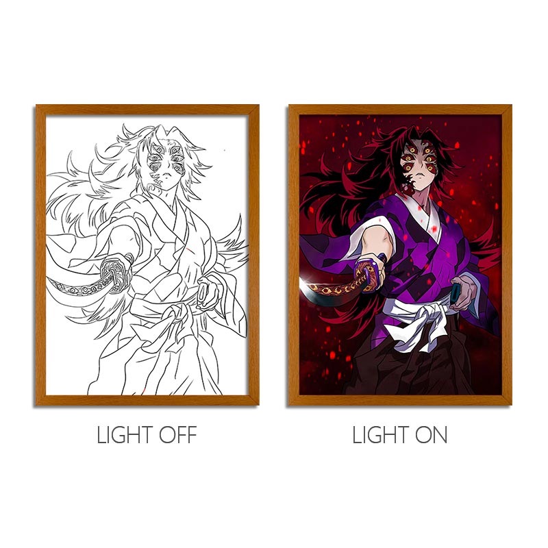 DS Anime LED Light Painting Photo Frame Wall Art