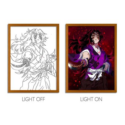 DS Anime LED Light Painting Photo Frame Wall Art
