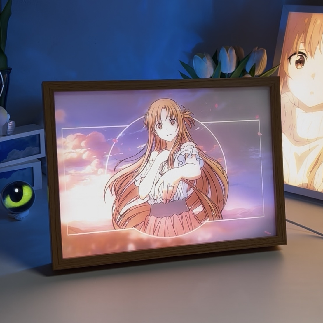 Sword Art Online Asuna LED Light Painting – Gentle Glow Anime Art