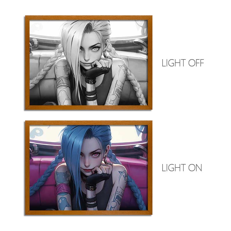 AR Series LED Light Painting Anime Photo Frame Wall Art