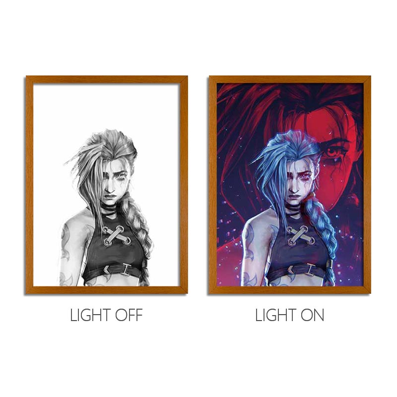 AR Series LED Light Painting Anime Photo Frame Wall Art