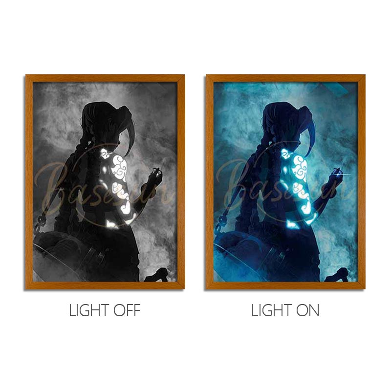 AR Series LED Light Painting Anime Photo Frame Wall Art