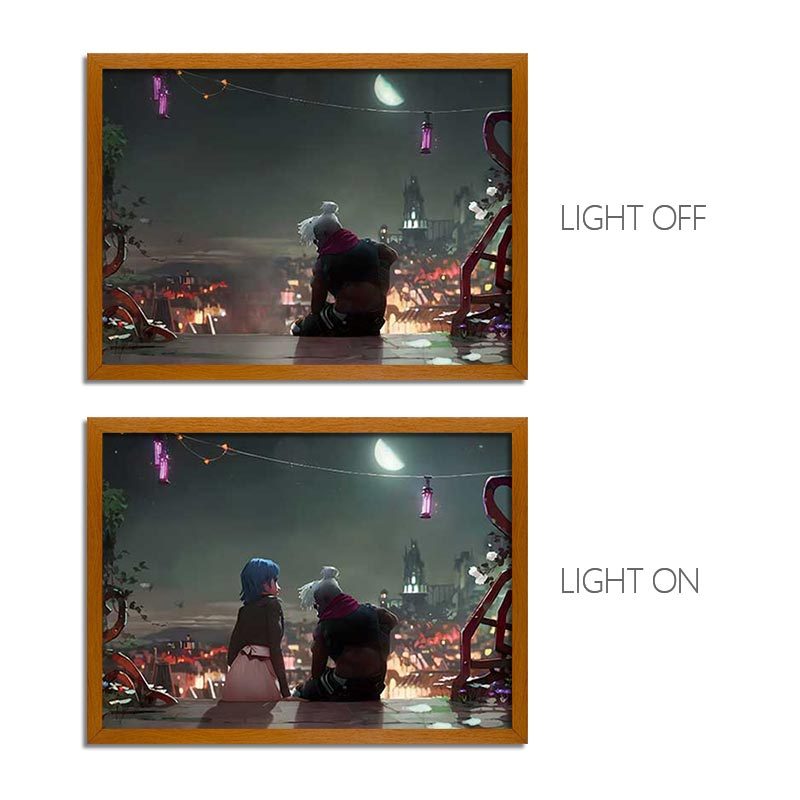 AR Series LED Light Painting Anime Photo Frame Wall Art