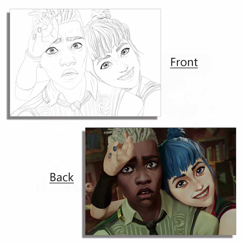 Arcane Anime Series Painting Acrylic Panel Accessory